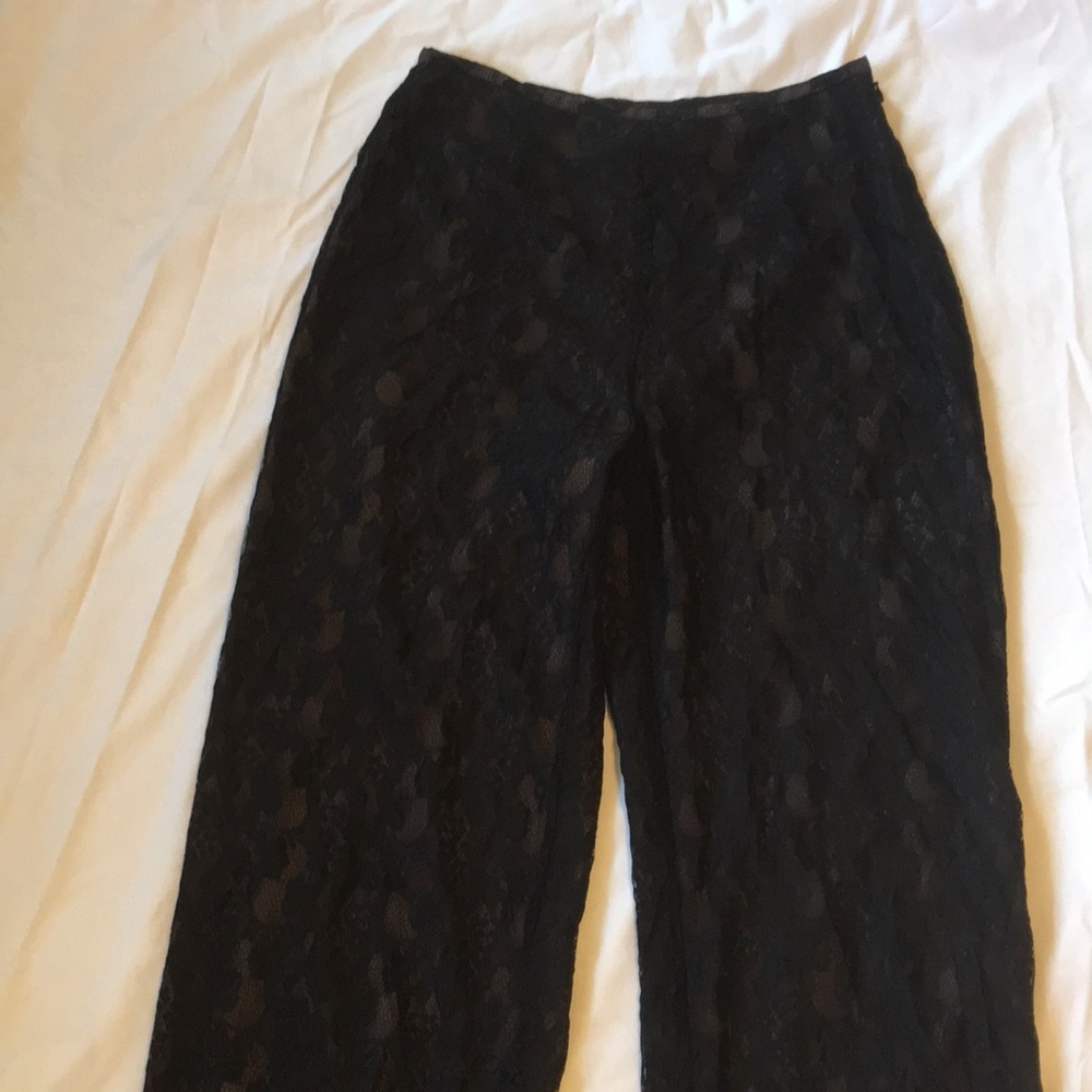 Etcetera black size 4 lace pants